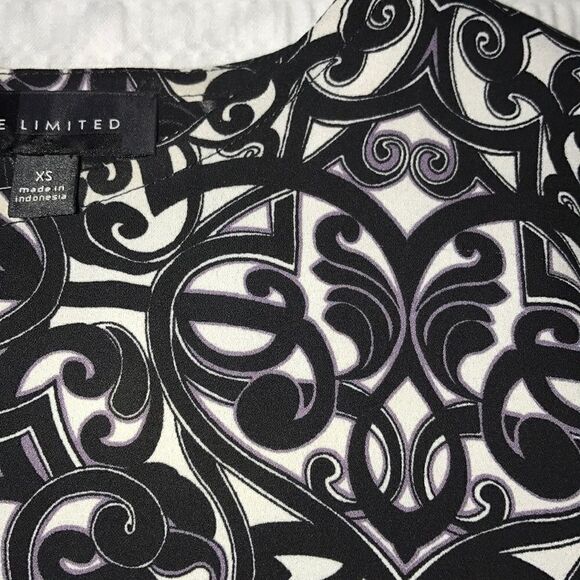 The Limited Hi-Low Printed Blouse - Size XS - Picture 6 of 8